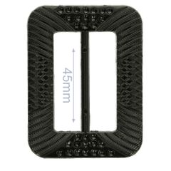 Decorative buckle rectangle 45mm - 6pcs