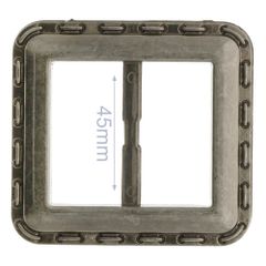 Siergesp vierkant kunststof 45mm - 6st