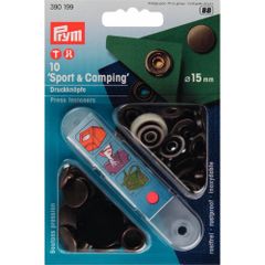 Prym Nähfrei Druckknöpfe Sport Camping 15mm - 5x10Stk