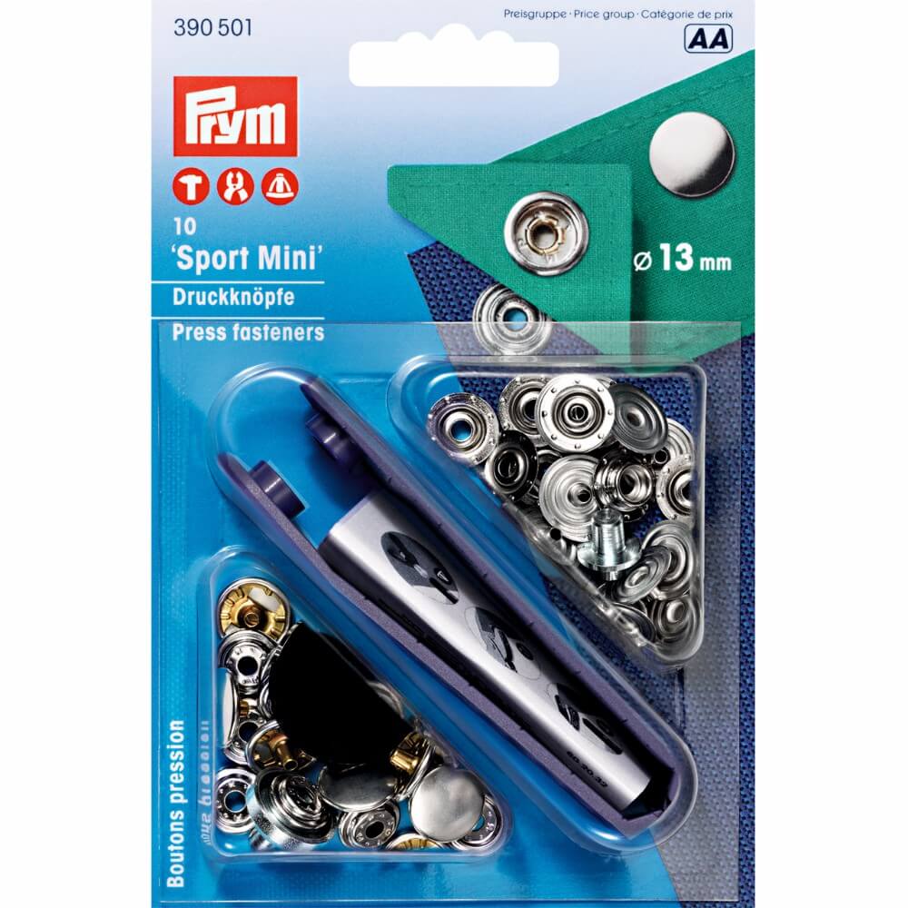 Prym Naaivrijdrukknoop sport mini 13mm - 5x10st