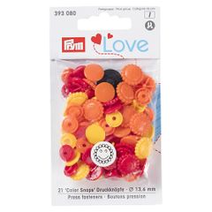Prym Love Druckknöpfe Blume 13,6mm - 3x21Stk