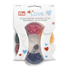 Prym Love Druckknöpfe 9mm - 6 Farben - 3x72Stk