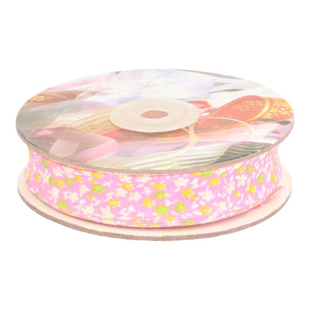 Schrägband 20mm Blümchen - 20m