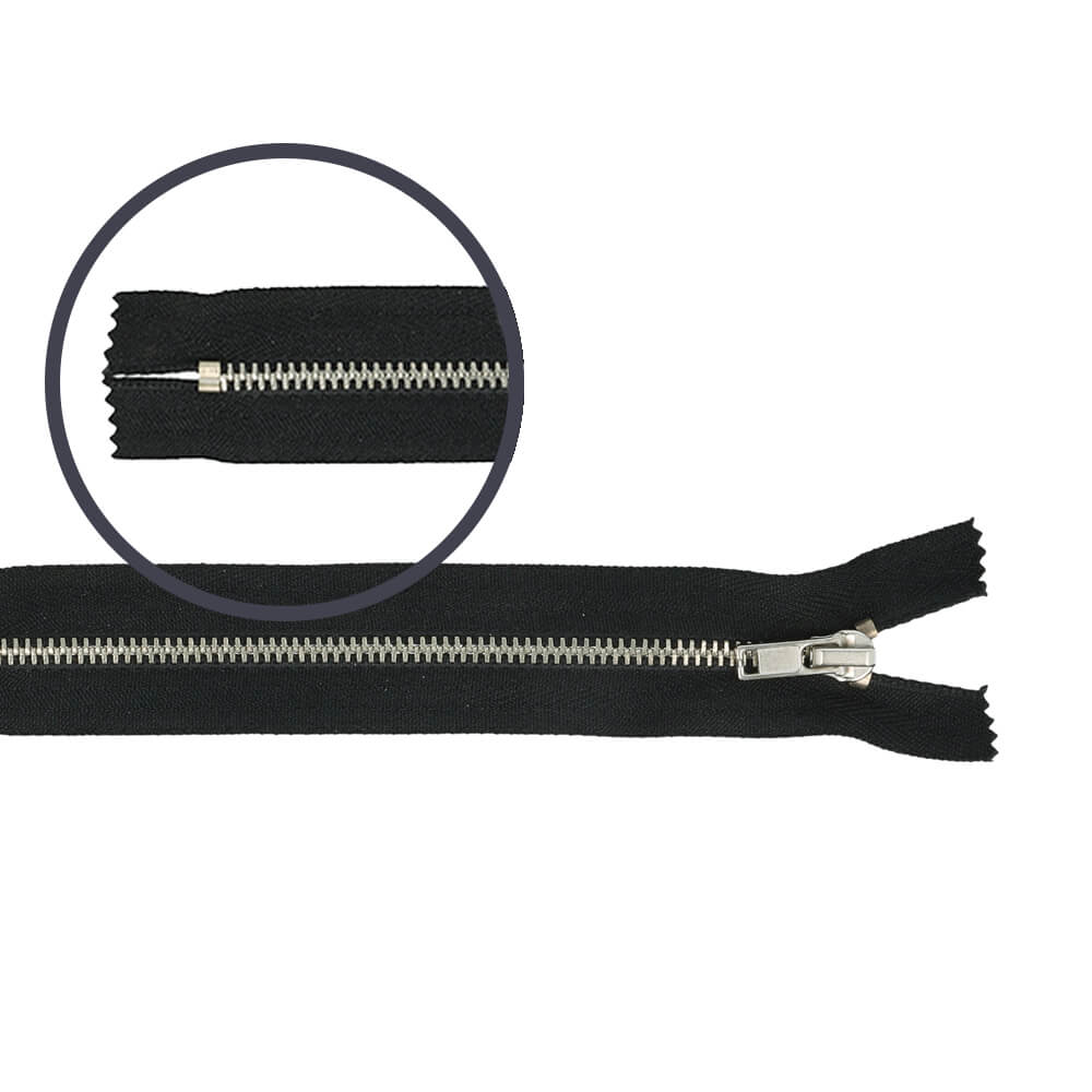 Reißverschluss nicht teilbar schmal 22cm - 10Stk