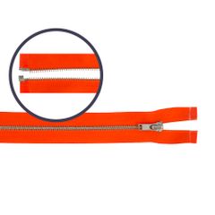 Reißverschluss teilbar schmal 55cm nickel - 5Stk