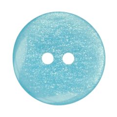 Button sparkling size 24 ligne blue - 50pcs