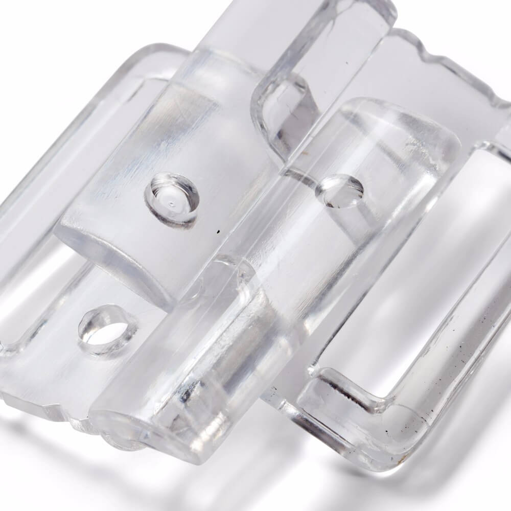 Prym Bikini-ceintuursluiting kunst. haak transparant - 5st