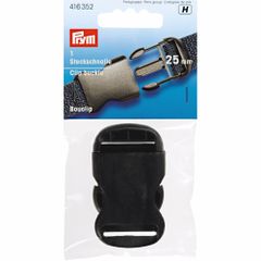 Prym Clip buckle strong plastic 25mm black - 5pcs