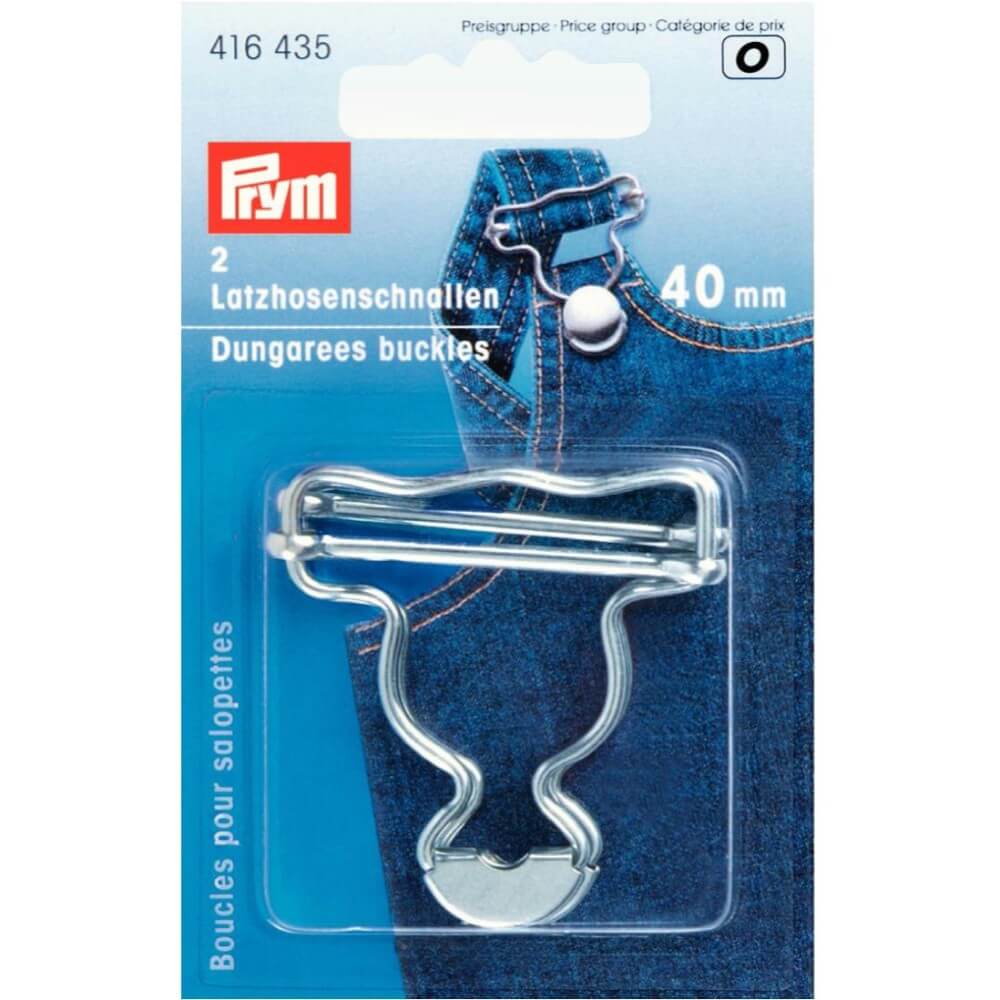 Prym Gespen voor tuinbroek 40mm zilver - 5x2st