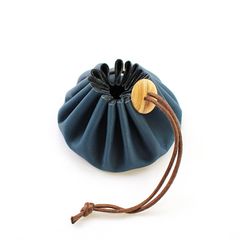 Cohana Himeji leather pouch blue - 1pc