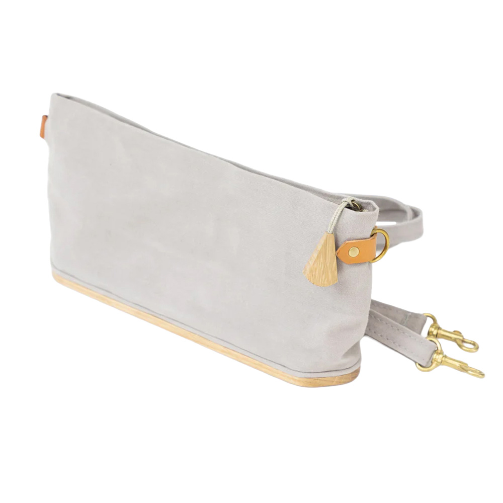 Cohana Draagbare projecttas eikenhout 25x12cm grijs - 1st