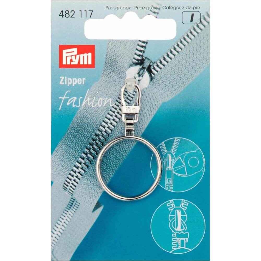 Prym Ritsenschuiver ring zilver - 5st
