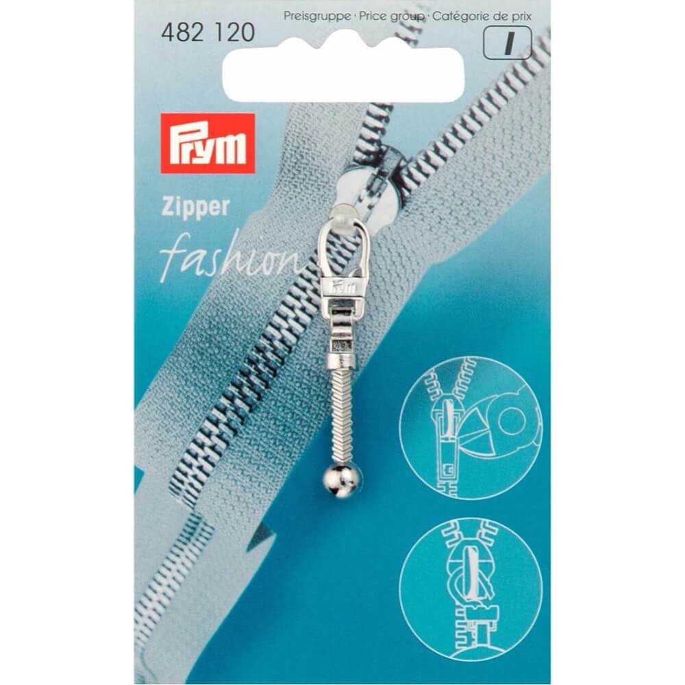 Prym Ritsenschuiver knots zilver - 5st
