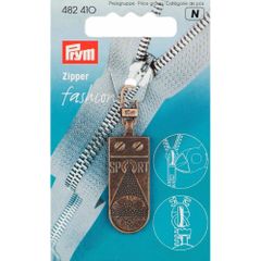 Prym Zipper sport star old brass - 5pcs