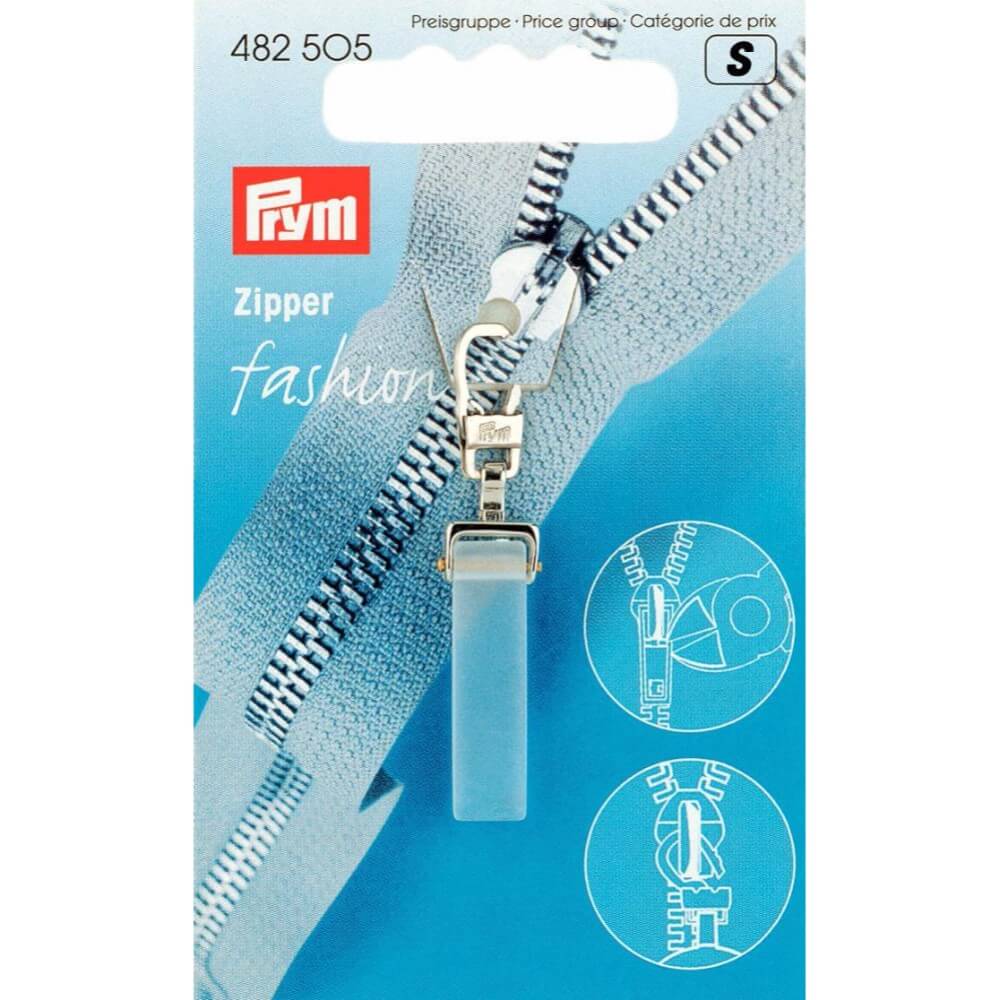 Prym Ritsenschuiver crystal transparant - 5st