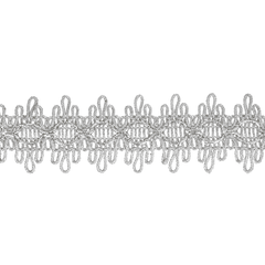 Lurex trim 35mm silver - 16.4m