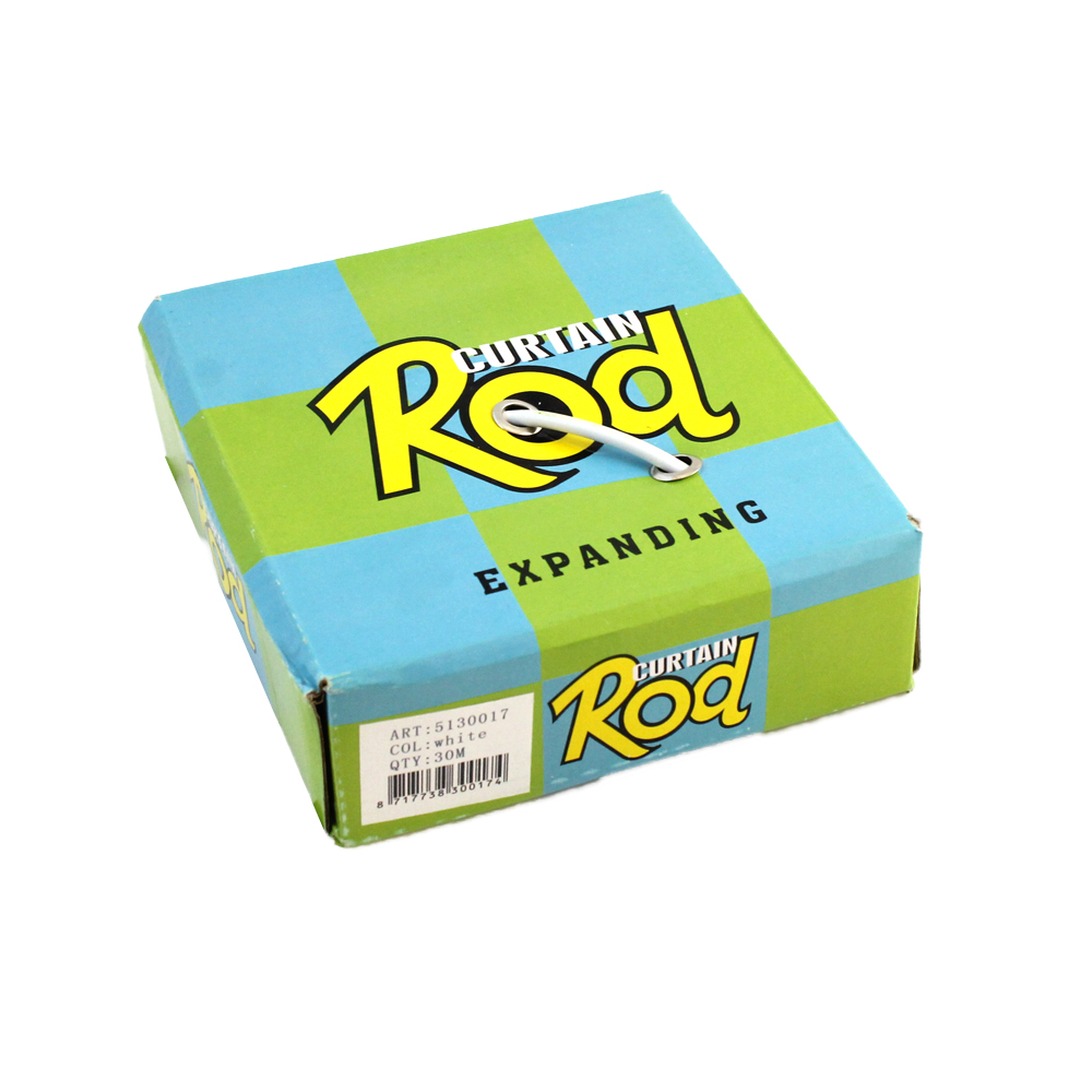 Gordijnspiraal wit - 30m - 1st