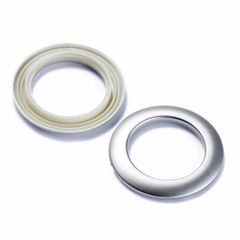 Prym Curtain grommets 40mm matt silver - 3x6pcs