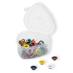 Prym Coloured eyelets 8mm ast. 11 colours-3x11