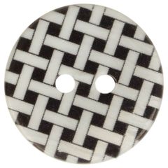 Button criss-cross size 28 - 17.5mm - 50pcs