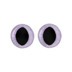 Opry Glitter cat eyes two-toned 12mm - 50pcs - 187
