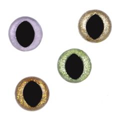 Opry Glitter Katzenaugen zweifarbig 12-18mm - 3x48Stk - AST1