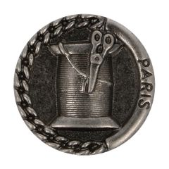 Knoop metaal 36" klosje - 50st - Black Nickel