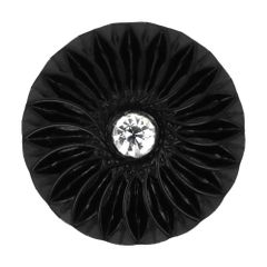 Knopf schwarz mit Strassstein 24"-48" - 25-50 Stück
