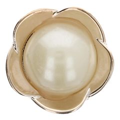 Knoop parel in bloem metaal 20" - 50st - Goud