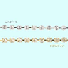 Diamond Ribbon Gold or silver 4mm - 9.2m