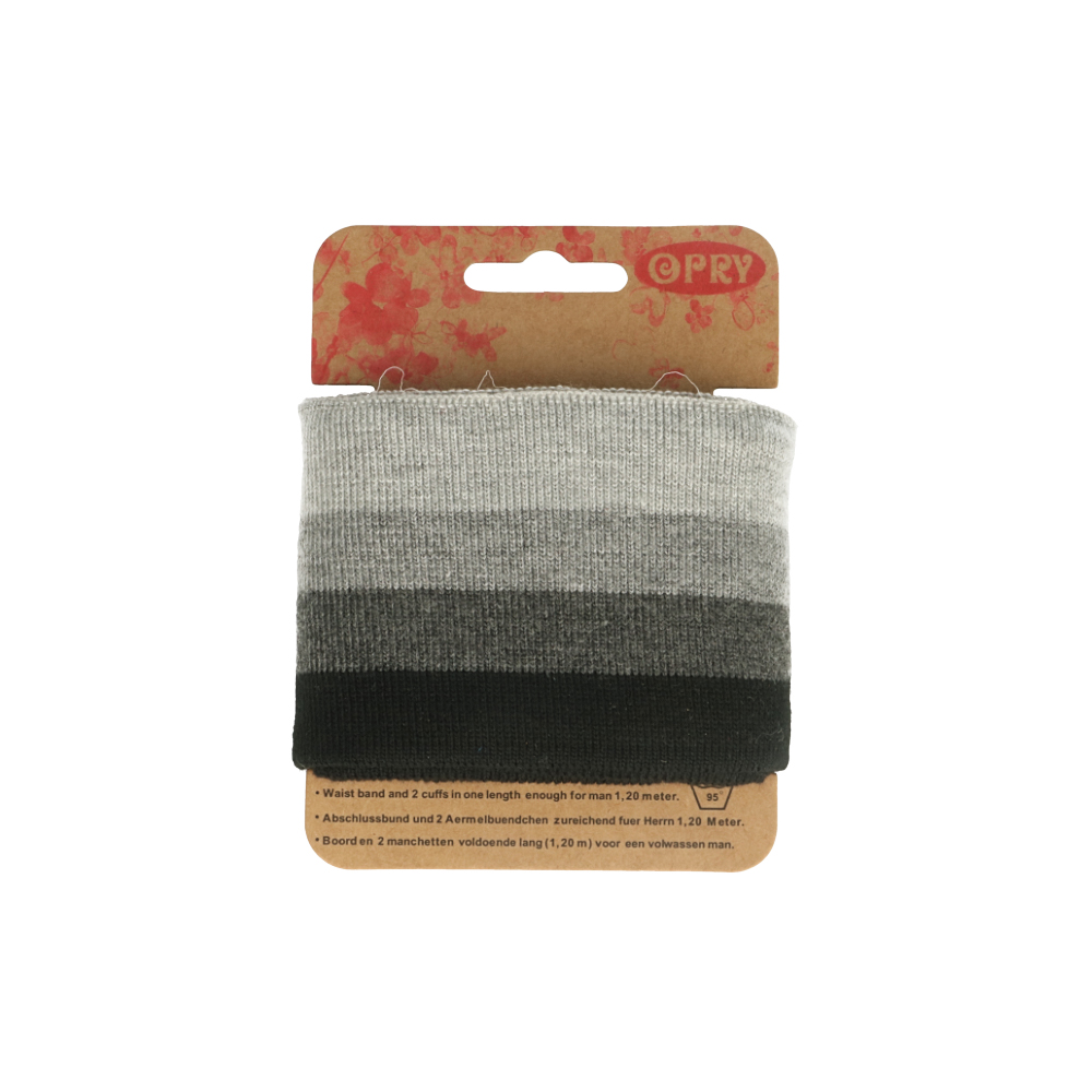 Opry boord en manchetten goed elastisch 6cm - 1,2m - 5st - 2