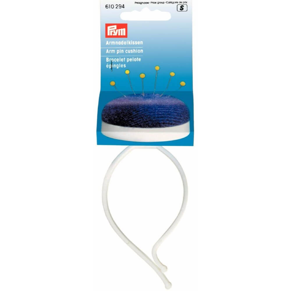 Prym Speldenkussen armband paars-wit - 3st
