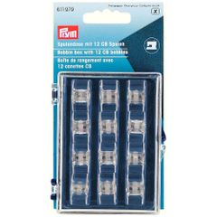Prym Spulendose mit 12 CB Kunststoffspulen - 5Stk