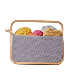 Prym Fold and Store basket canvas bamboo 45x27x37cm - 1pc