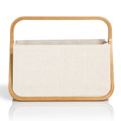 Prym Basket fold n store canvas and bamboo 45x27x37cm - 1pc