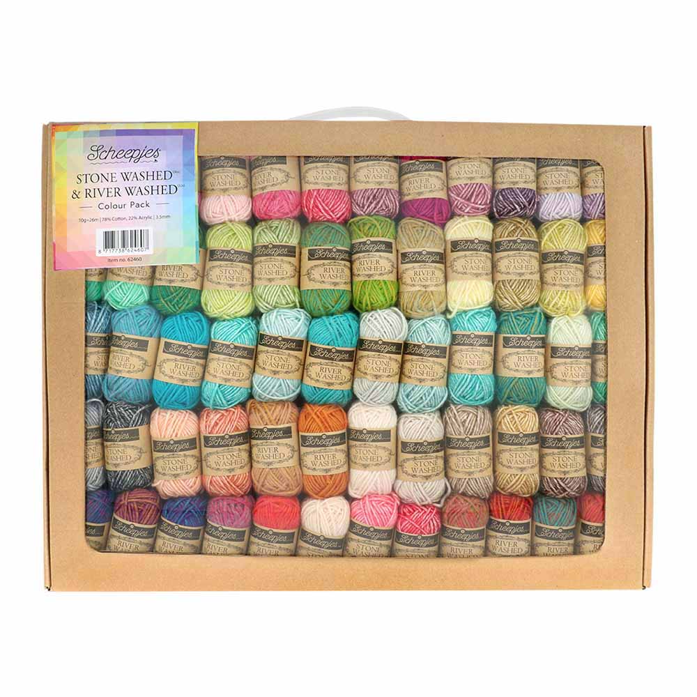 Scheepjes StoneWashed-RiverWashed Colour Pack 58x10g - 1st