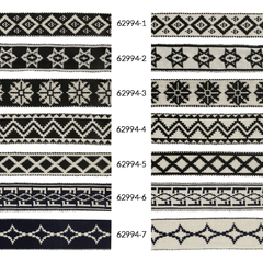 Ribbon Icelandic motif double-sided 30mm - 15m