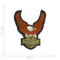 Iron-on patches bird of prey 248x197mm - 5pcs