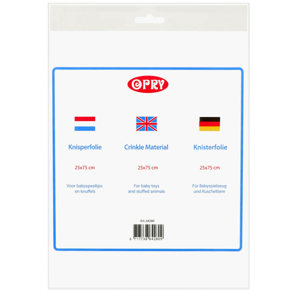 Opry Knisperfolie 25x75cm - 10st