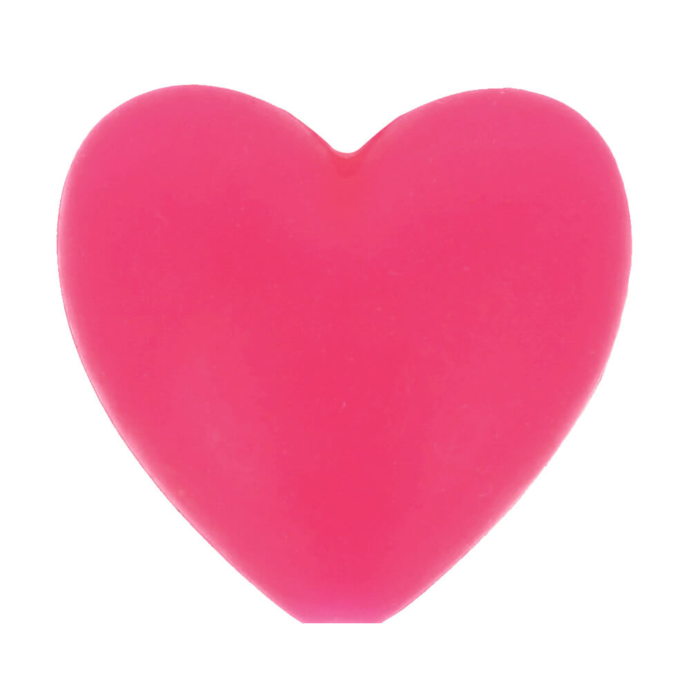 Opry Silicone beads heart 19x20mm - 5x5pcs - 786