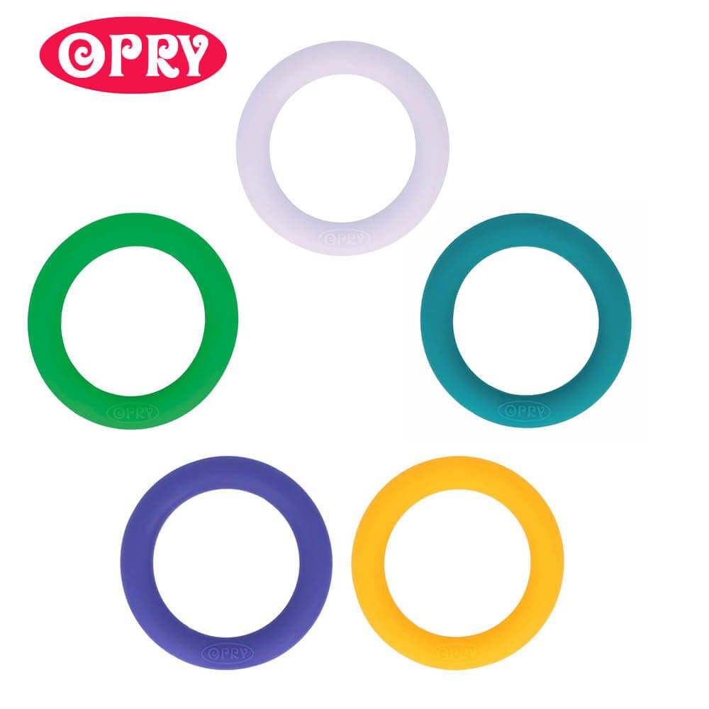 Opry Siliconen bijtring rond 55mm - 5st - AST