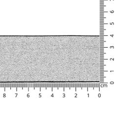 Elastiek zilver lurex 40mm - 10m