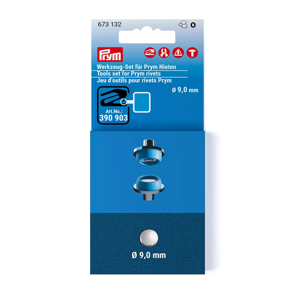 Prym tools set rivets 9mm - 3pc