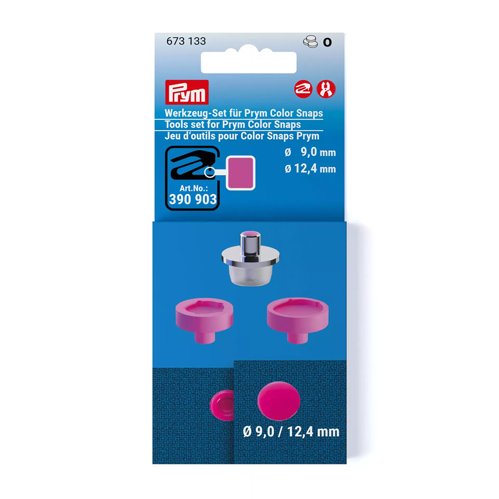 Prym tools set press fasteners 9 and 12.4mm - 3pc