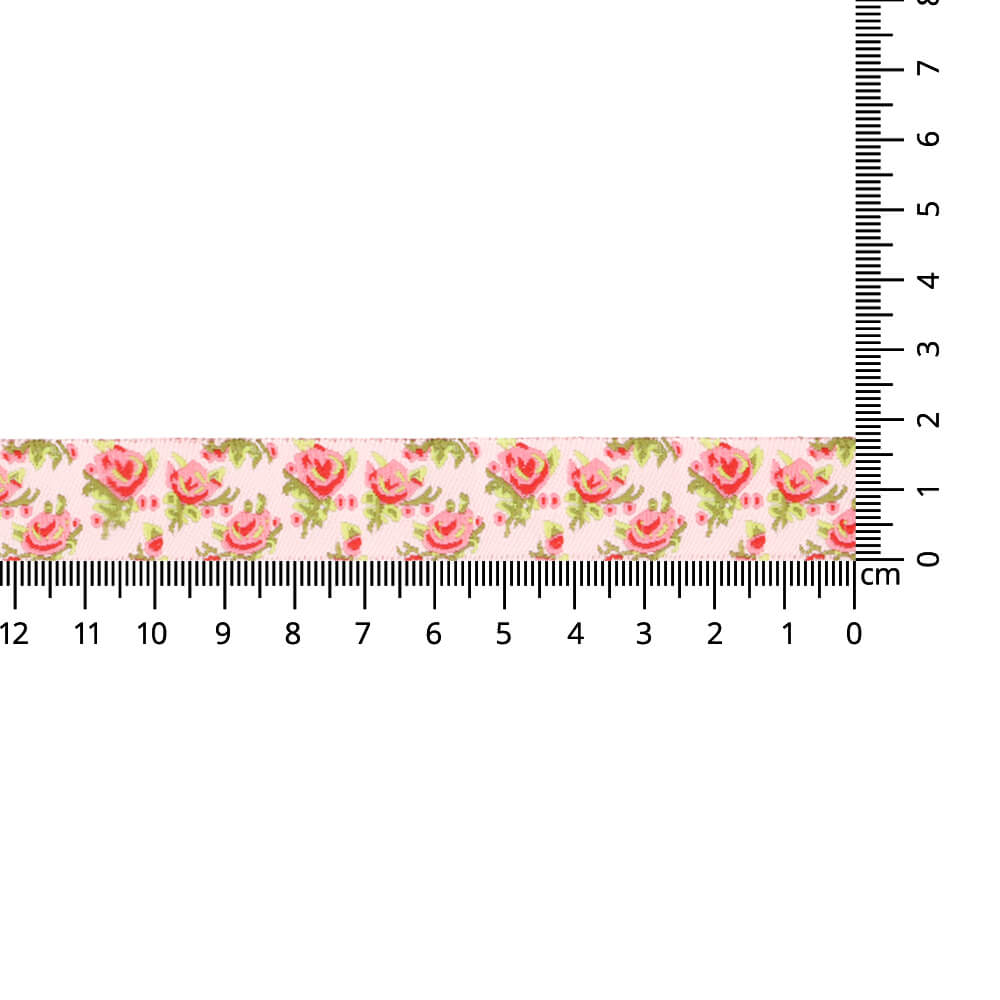 Gewebtes Band Rosen 17mm - 24m