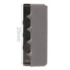 Eindstuk tassenband metaal 25mm - 25st