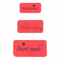 Opry leatherette label handmade - 5x3pcs