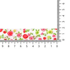 Biaisband 18mm bloem - 25m - 005