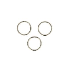 Opry Metalen ring 6-20mm nickel - 100st