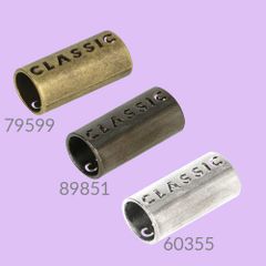 Fashionable metal cord stoppers 5mm - 50pcs